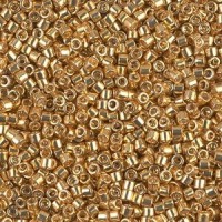 Miyuki delica beads 10/0 - Galvanized yellow gold dyed DBM-410